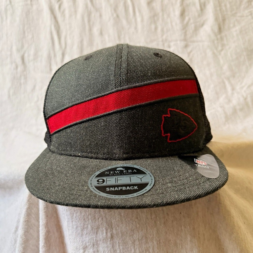 New Era 9FIFTY Snapback Kansas City Chiefs NFL Hat Gray/Black Mesh Back